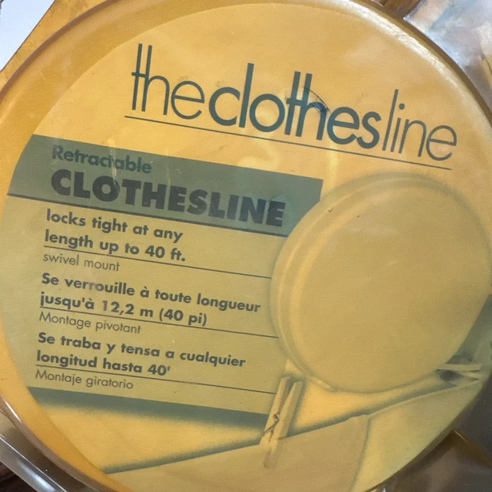 New Sunline 40' Retractable Clothesline Reel Model R400 Indoor Outdoor Sealed